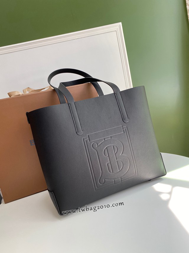 Burberry專門店新款塗層牛皮手拎肩背tote包 巴寶莉男士托特包購物袋 yxb1326